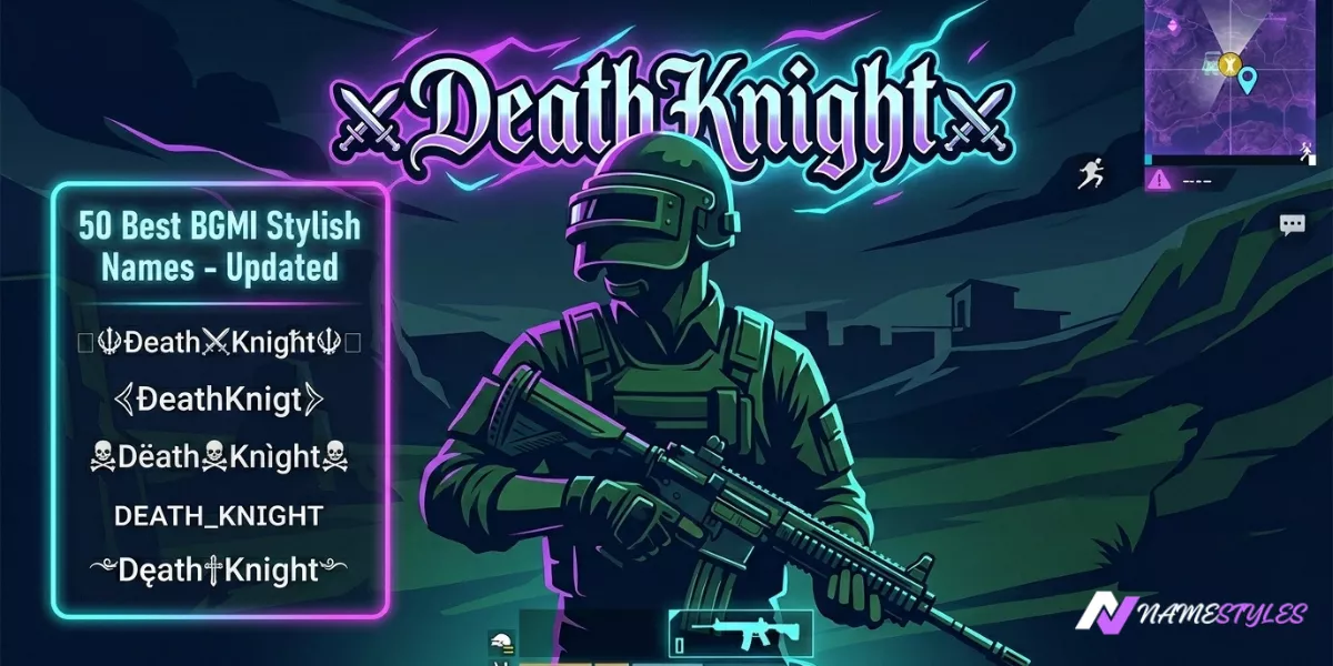BGMI & PUBG stylish name guide thumbnail